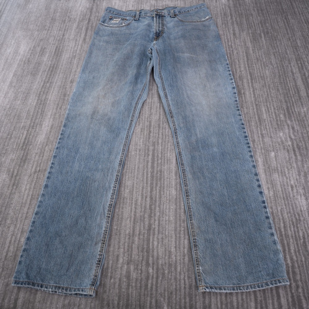 Cinch Jeans Mens 38x36 Blue Good Medium Wash Straight Leg Denim MB92834 003